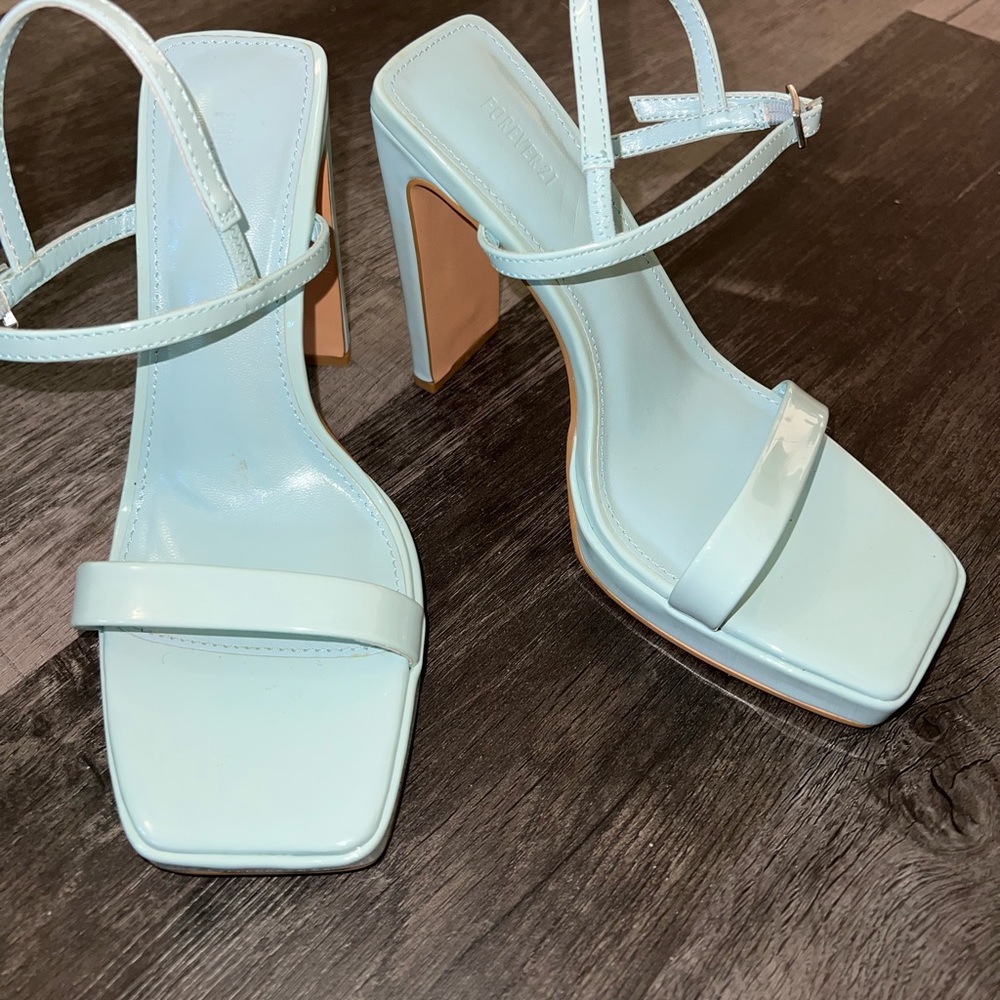 Blue heels from forever 21